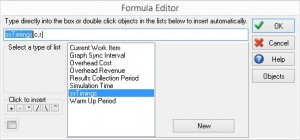 SIMUL8 Formula Editor